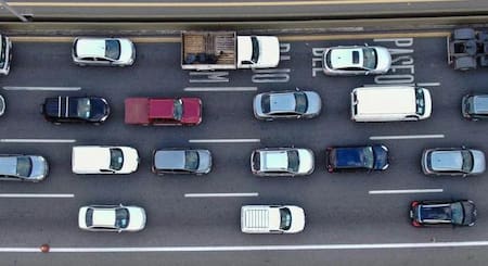 Autopista, colapso en accesos, coronavirus