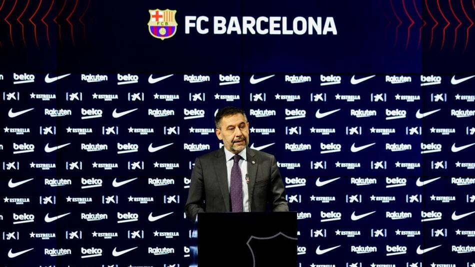 Josep Maria Bartomeu presentó su renuncia como presidente del Barcelona de España, NA