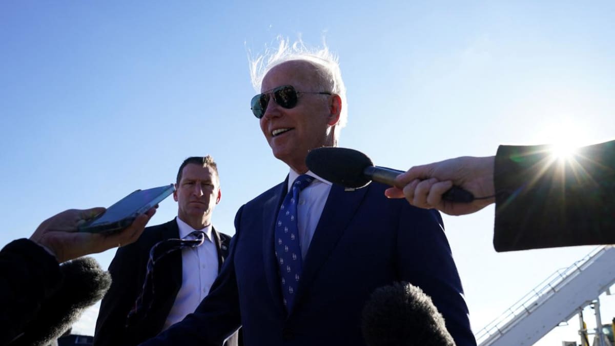 El presidente de Estados Unidos, Joe Biden, habla con los medios de comunicación_ Archivo Reuters