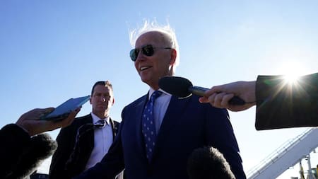 El presidente de Estados Unidos, Joe Biden, habla con los medios de comunicación_ Archivo Reuters