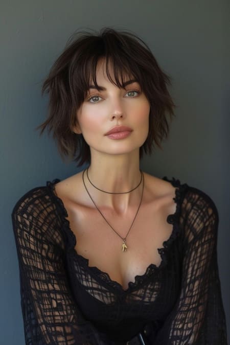 Corte de pelo bob en capas. Foto PINTEREST