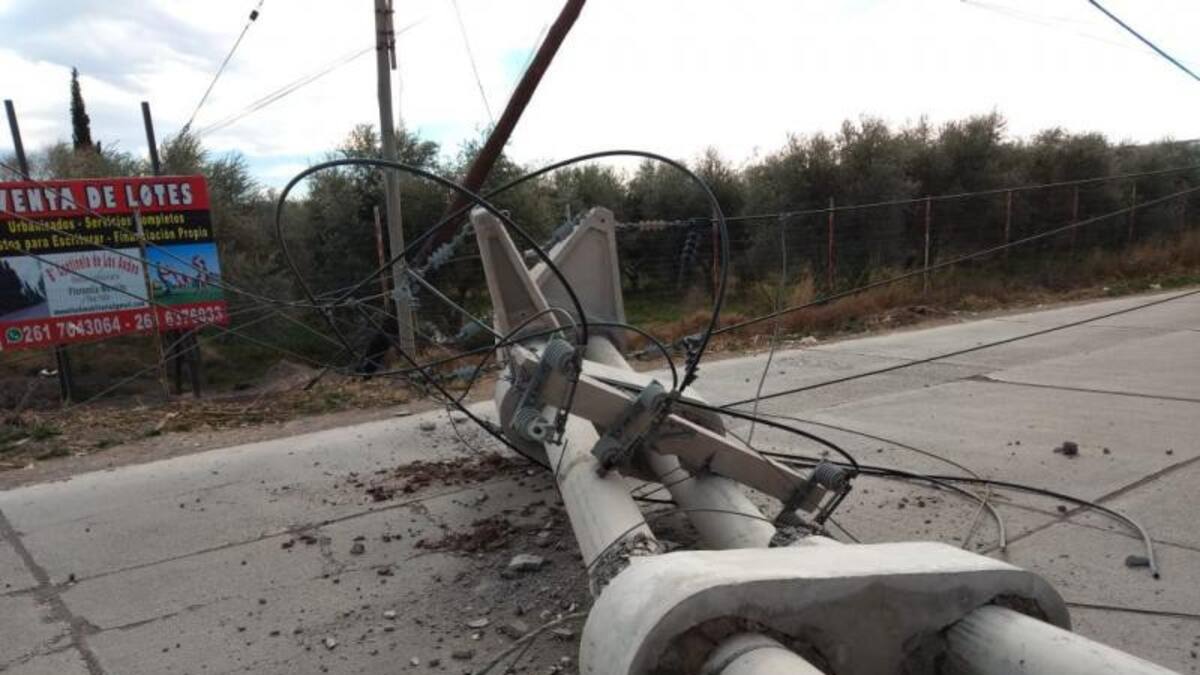 Viento zonda, destrozos en Mendoza, fotos
