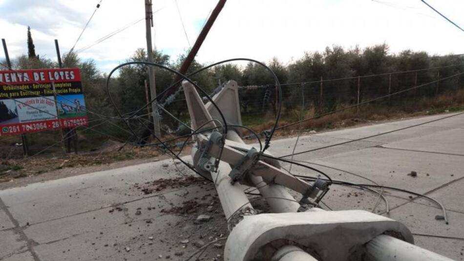 Viento zonda, destrozos en Mendoza, fotos