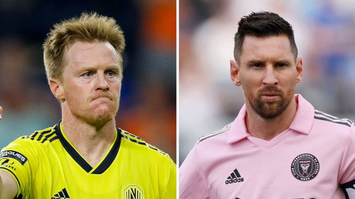 Dax McCarty calentó la previa de la final de la Leagues Cup ante el Inter Miami de Messi. Foto: Reuters.