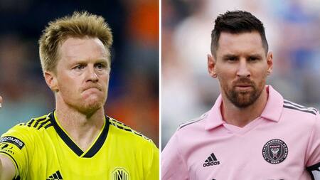 Dax McCarty calentó la previa de la final de la Leagues Cup ante el Inter Miami de Messi. Foto: Reuters.