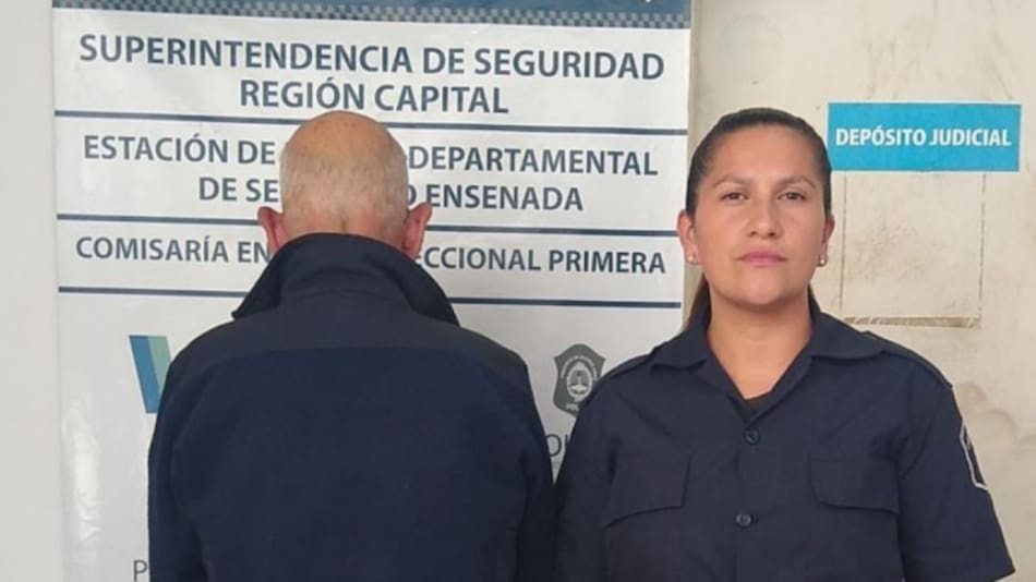 El hombre detenido. Foto: NA