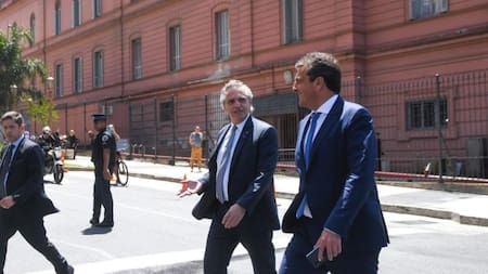 Alberto Fernández y Sergio Massa. Foto: NA