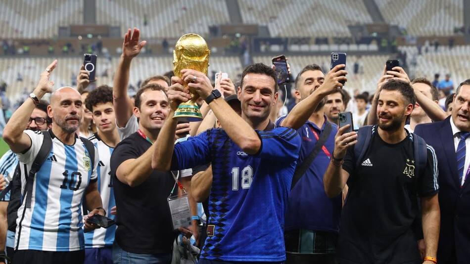 Lionel Scaloni, Mundial Qatar 2022. Foto: REUTERS