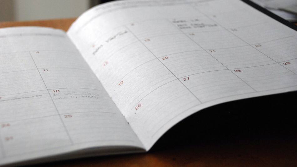 Calendario, feriados. Foto: Unsplash