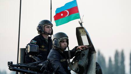Soldados azerbaiyanos. Foto: Reuters.