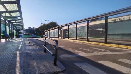 Calles durante el paro general. Foto: NA.