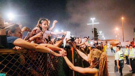 Shakira en Lima, Perú. Foto: EFE (Raúl Umeres)