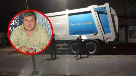 Balearon un camión de residuos en Rosario y dejaron un mensaje intimidante. Foto: NA