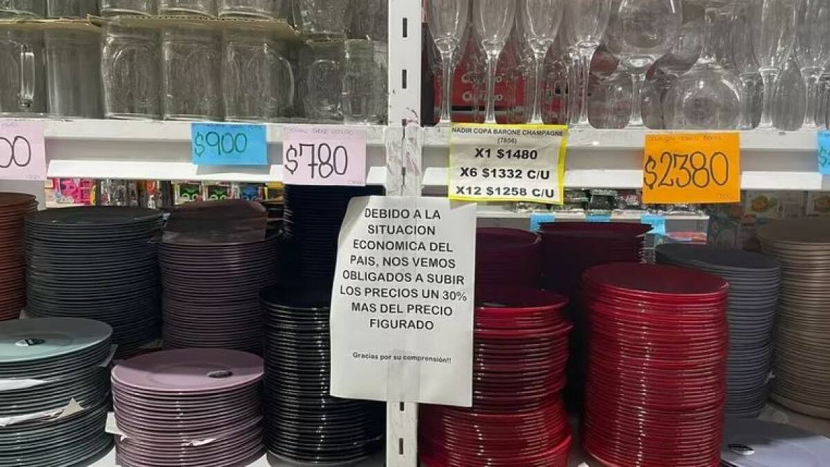 30% de aumentos en los productos de los comercios de Once. Foto: Gentileza Infobae.