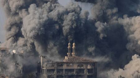 Bombardeo israelí en Gaza. Foto: NA.