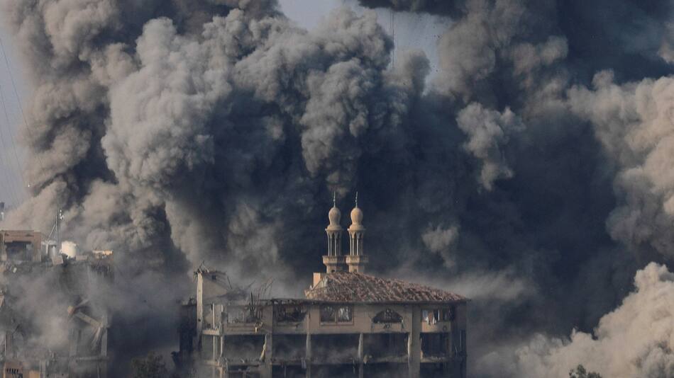 Bombardeo israelí en Gaza. Foto: NA.