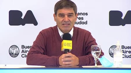 Fernán Quirós, ministro de Salud de la Ciudad, NA