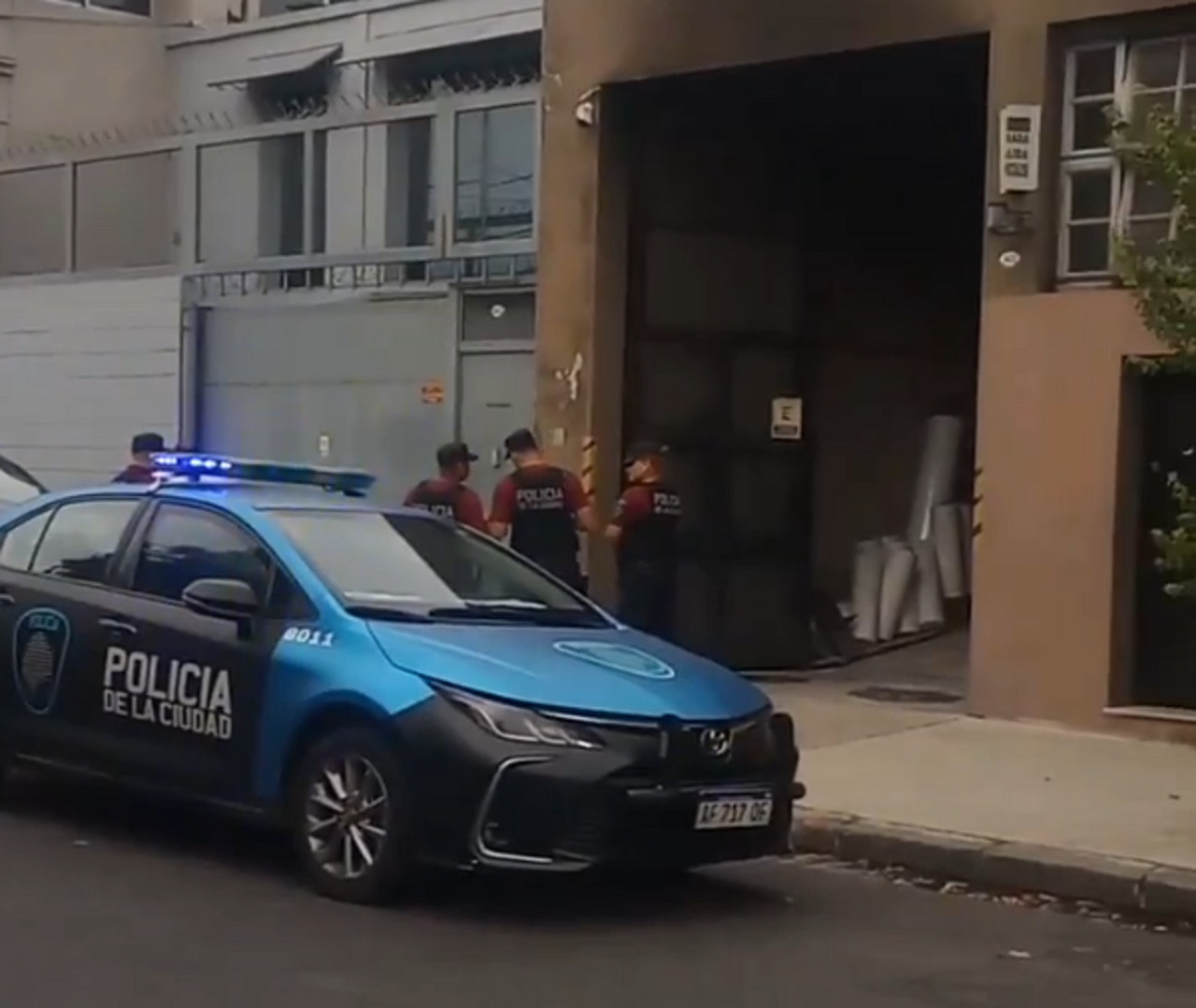 Incendio en Boedo. Foto: captura video X/CardosoClaudio9