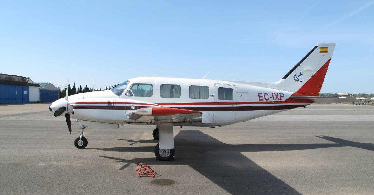 La aeronave era una Piper Navajo. Foto: Trabajos Aéreos Espejo