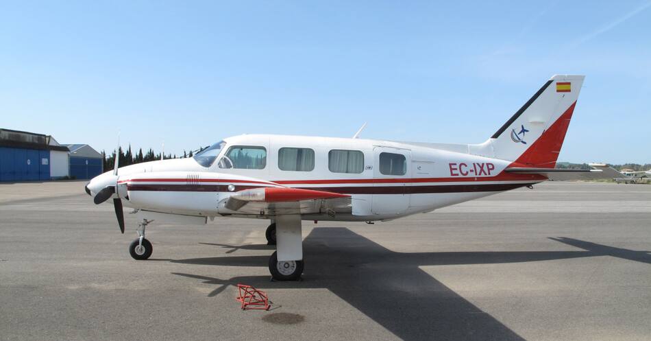 La aeronave era una Piper Navajo. Foto: Trabajos Aéreos Espejo