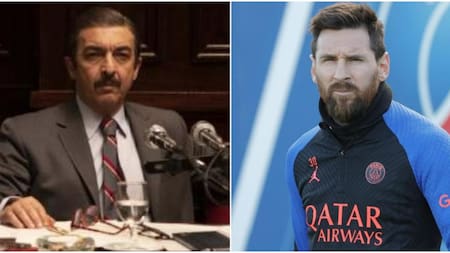 Ricardo Darín y Lionel Messi. Fotos: archivo.