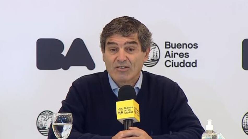 Fernán Quirós, ministro de Salud de la Ciudad, NA