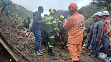 Colombia: al menos 33 muertos en autobús sepultado por alud. Foto: NA/REUTERS