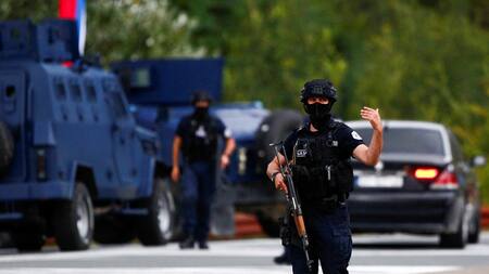 Tiroteo en monasterio de Kosovo. Foto: Reuters.