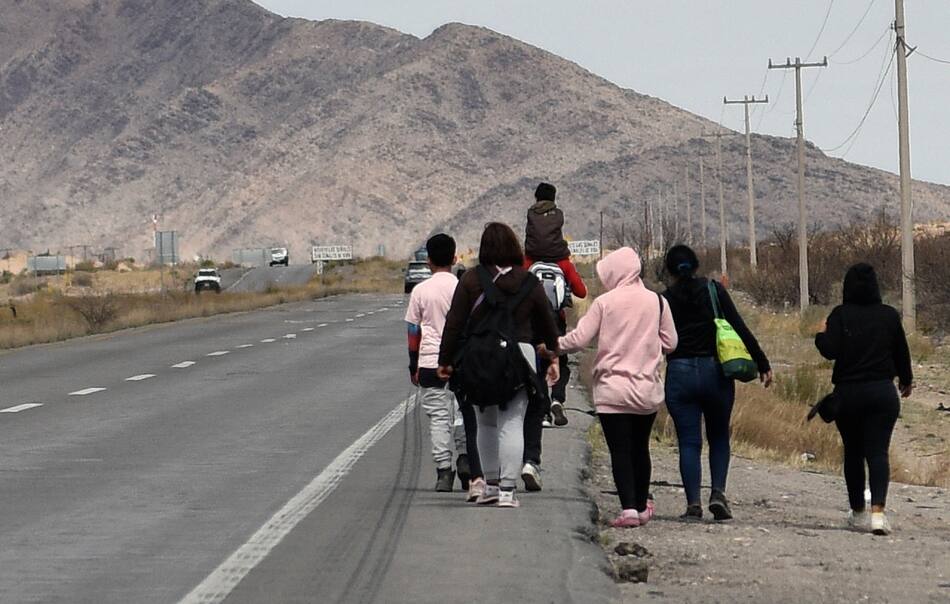 Migrantes; México-Estados Unidos. Foto: EFE