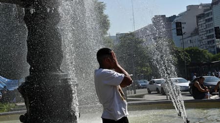 Ola de calor, Ciudad de Buenos Aires. Foto: Télam
