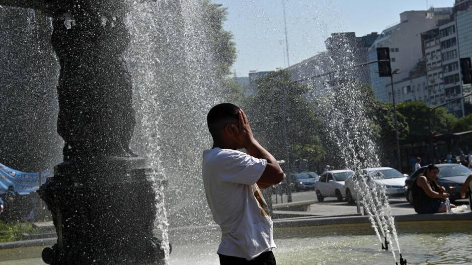 Ola de calor, Ciudad de Buenos Aires. Foto: Télam