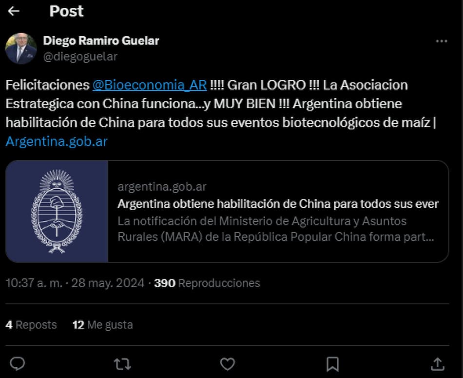 Tweet Guelar.