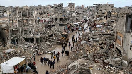 Miles de personas perdieron sus hogares en la Franja de Gaza. Foto: Reuters/Dawoud Abu Alkas.