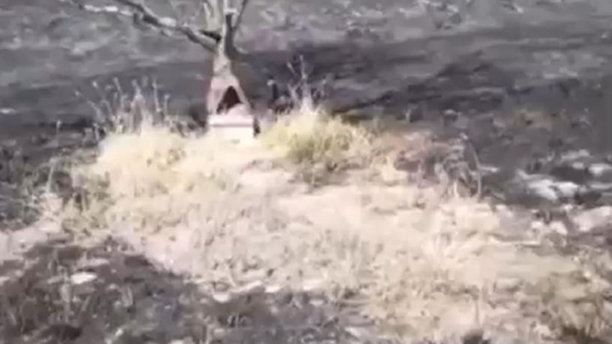 Incendios en Córdoba, Gauchito Gil. Foto captura de video.