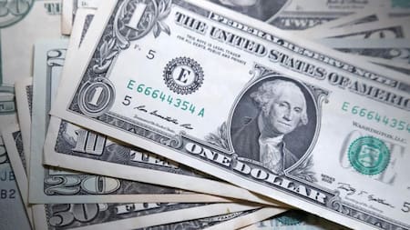 Dólar, Dólares, billetes de dólar, foto NA