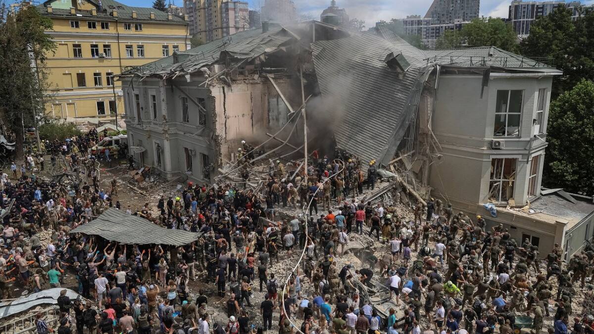 Ataque de Rusia a Ucrania. Foto: Reuters.