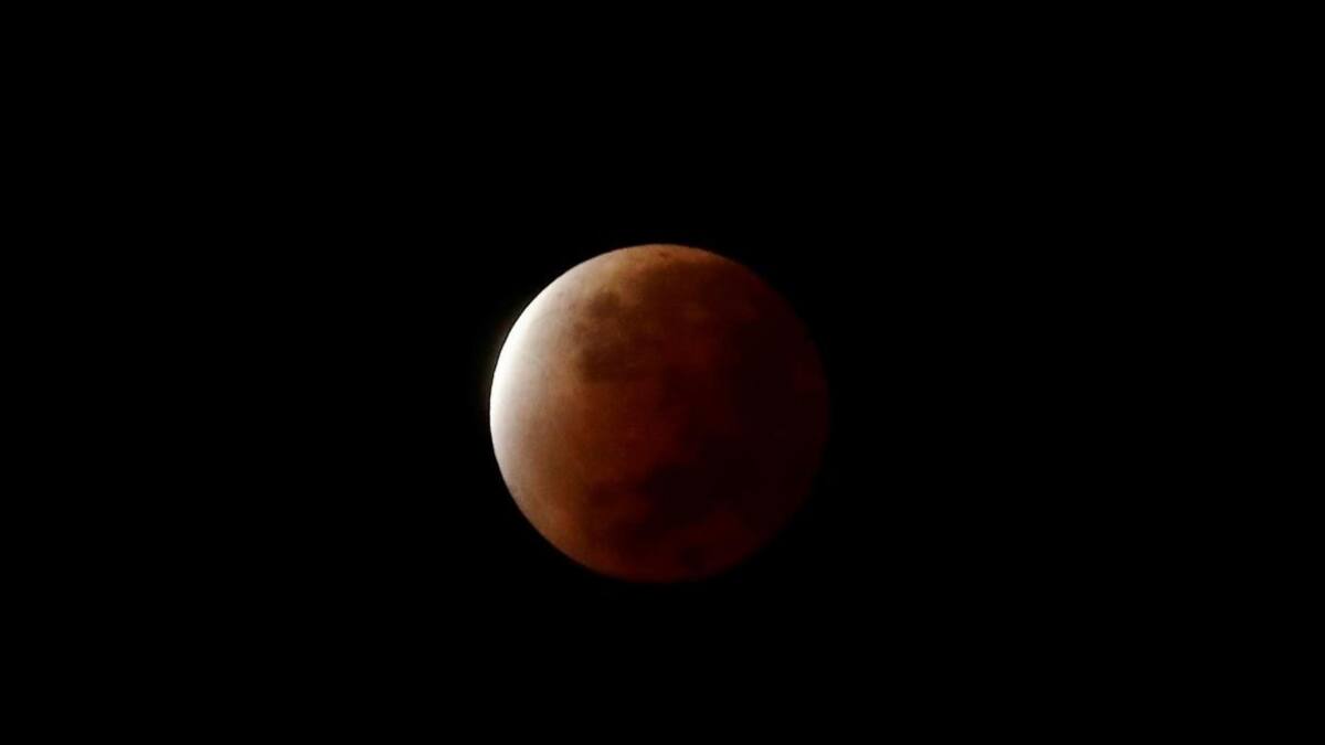 Eclipse lunar. Foto EFE.
