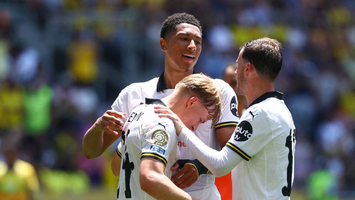 Mamelodi Sundowns vs Borussia Dortmund por el Mundial de Clubes. Foto: Reuters/Kai Pfaffenbach
