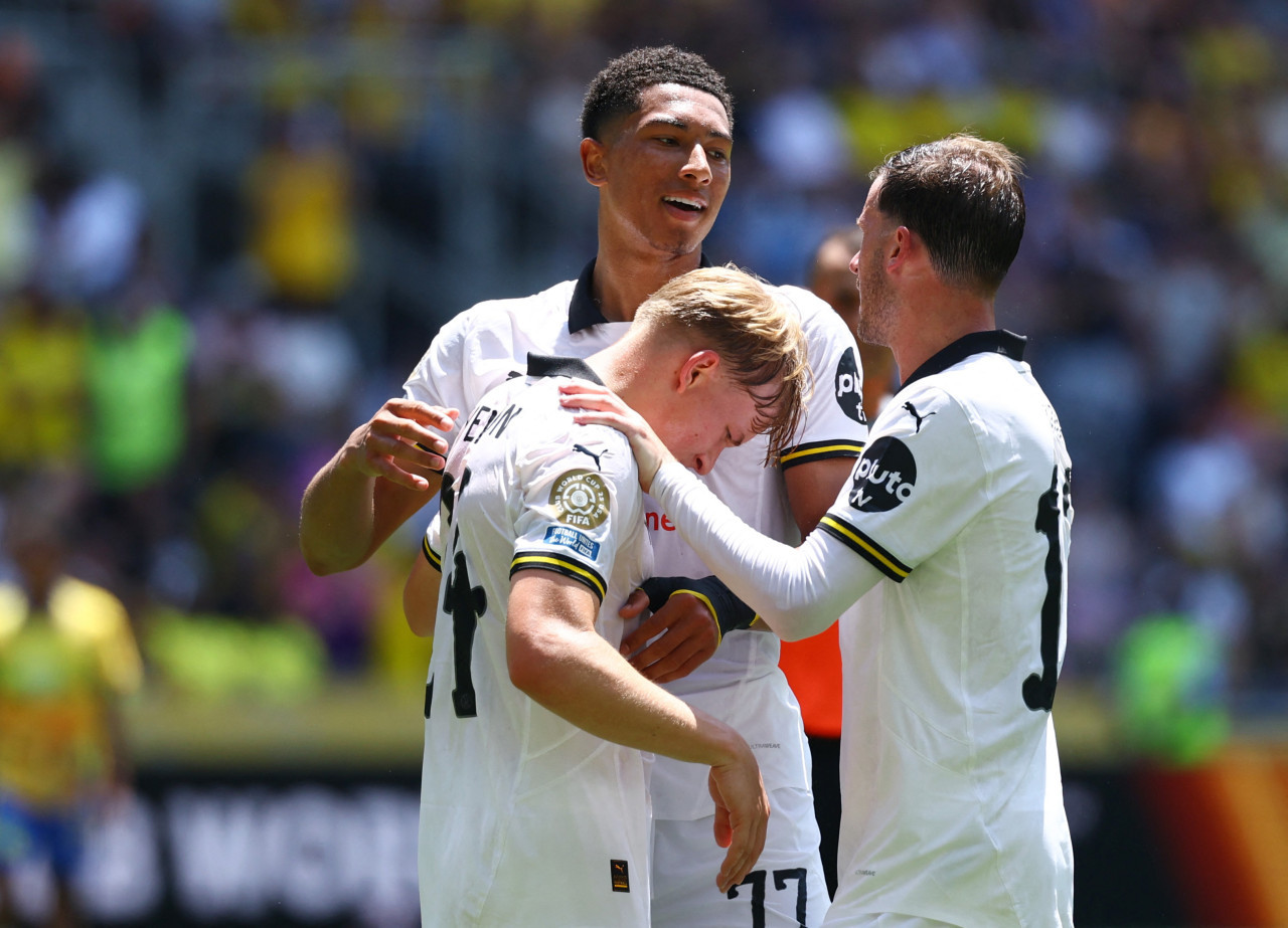 Mamelodi Sundowns vs Borussia Dortmund por el Mundial de Clubes. Foto: Reuters/Kai Pfaffenbach