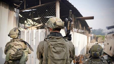 Soldados israelíes en la Franja de Gaza: Foto: Reuters