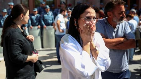 Tensión entre la población. Foto: NA.