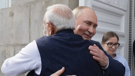Narendra Modi y Vladimir Putin. Foto: Reuters.