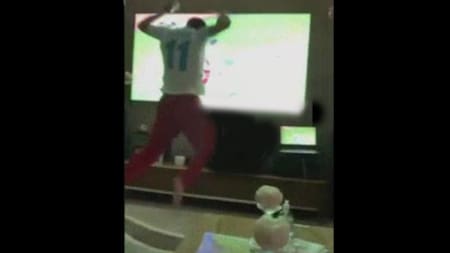 Así festejó Driussi el gol que puso a River en la Superfinal contra Boca