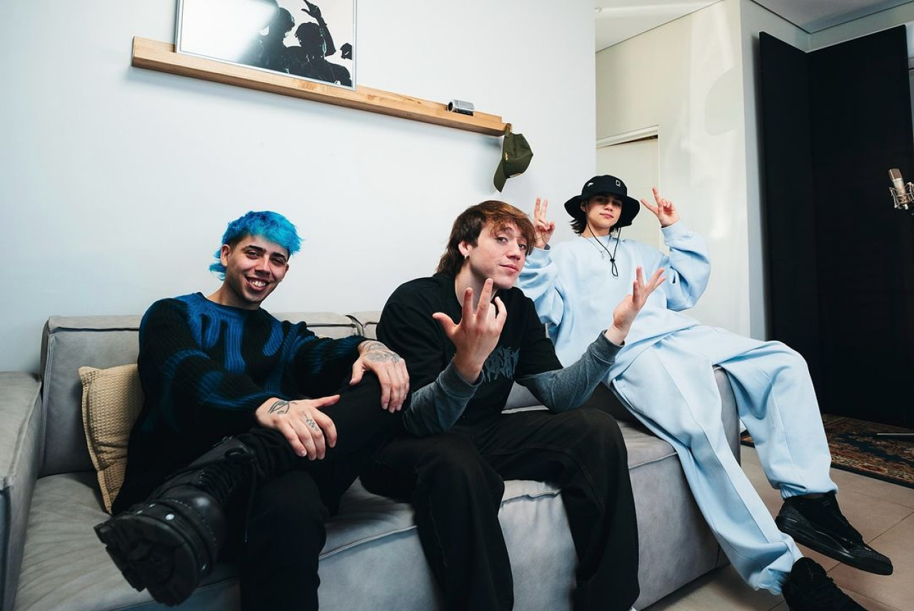 Paulo Londra, Luck Ra y Valentino Merlo estrenaron el cuarteto Princesa. Foto: IG