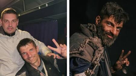 El antes y después de Mykhailo Dianov. Foto: archivo.