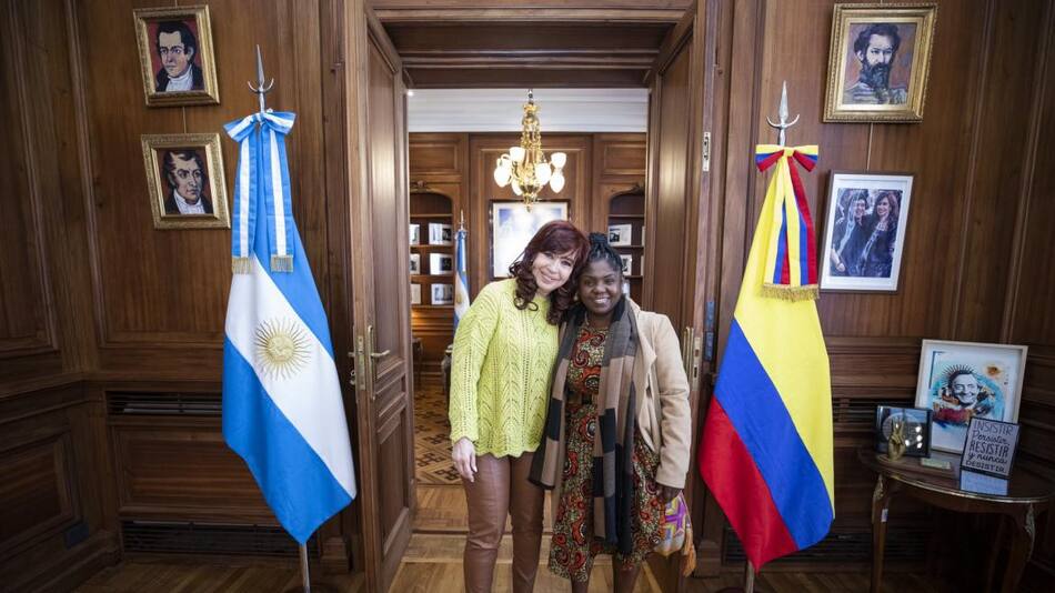 Cristina Fernández y Francia Márquez. Foto: Twitter