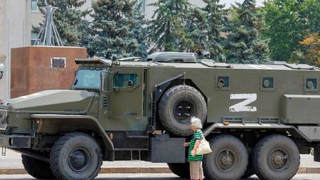 Tanque en Bielorrusia. Foto: Reuters.