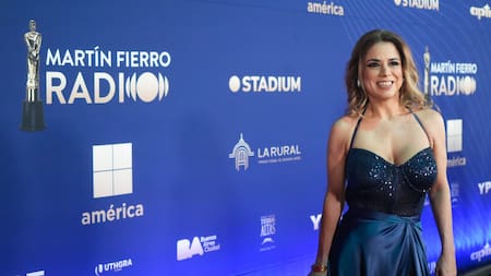 Marina Calabró le hizo una dedicatoria de amor a Barbano en los Martín Fierro de Radio, pero él no: el incómodo momento