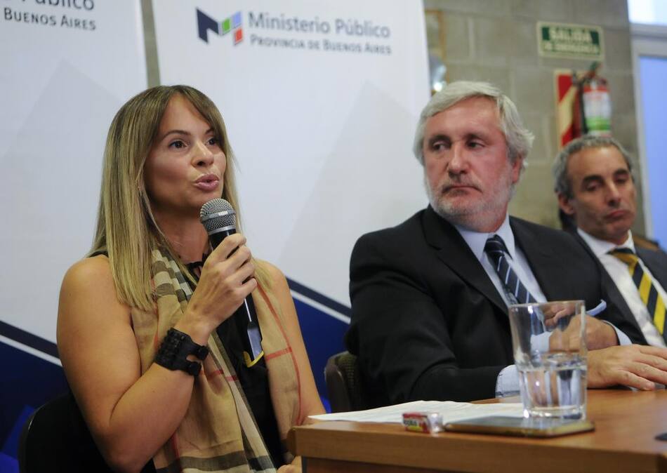 Abusos en Independiente - La fiscal de Avellaneda María Soledad Garibaldi y el Procurador general de la provincia de Buenos Aires, Julio Conte Grand