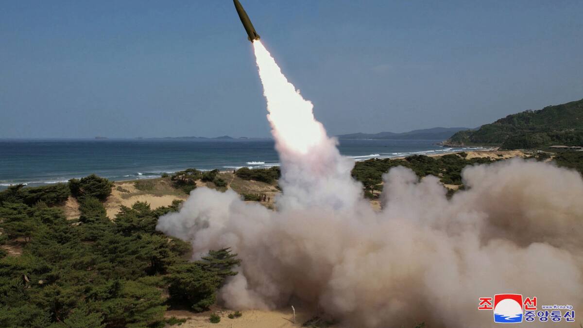 Lanzamiento de misiles desde Corea del Norte. Foto: Reuters.
